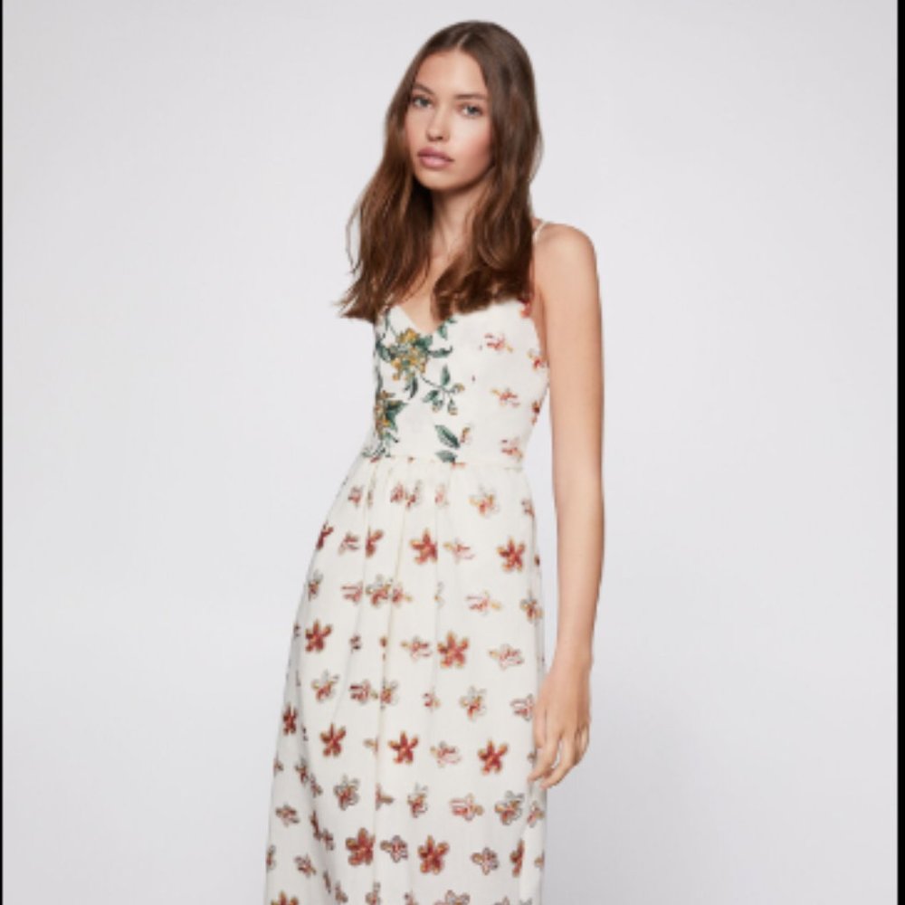 Floral Burnout Maxi Dress